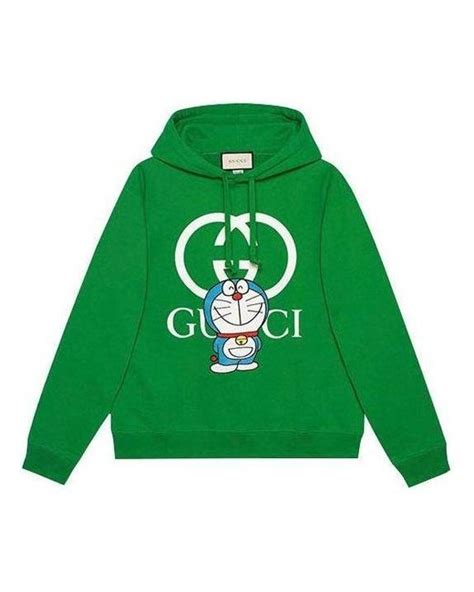 gucci doraemon green hoodie|gucci doraemon x.